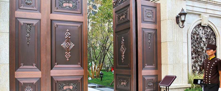 bronze door